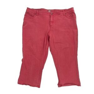 Sonoma Pink Modern Fit Capri Pants Size 22 W Women's
